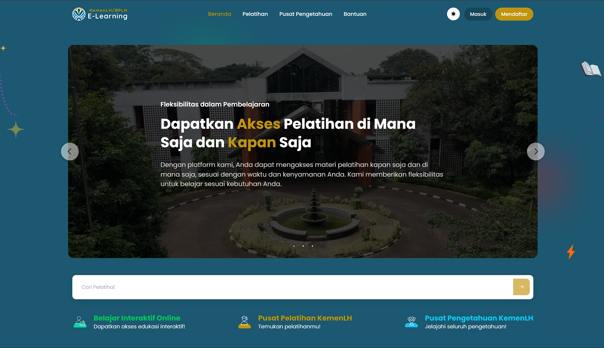 Website E-Learning KemenLH